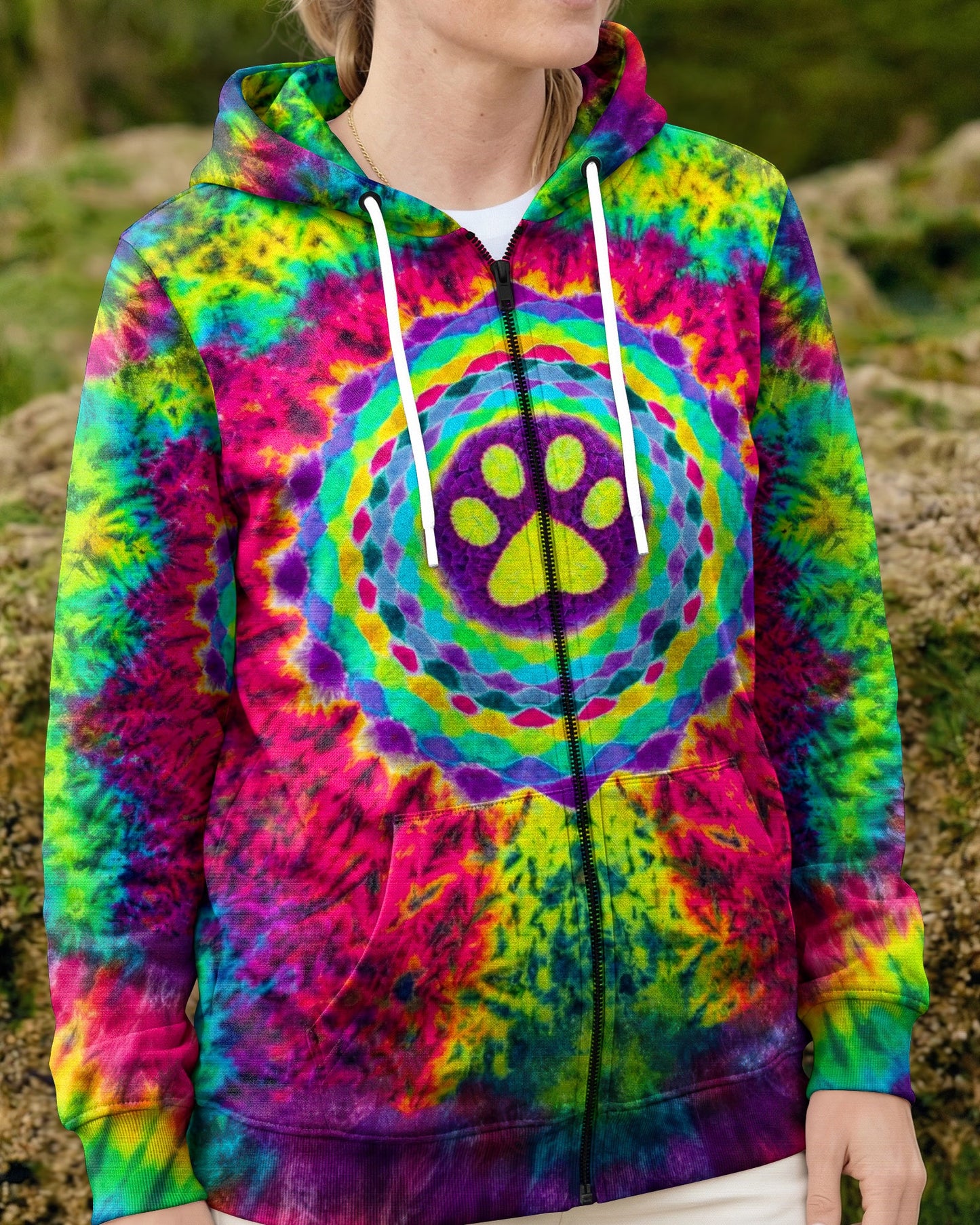 MANDALA PAW PRINT  SWIRL ALL OVER PRINT  - TLTW0304261