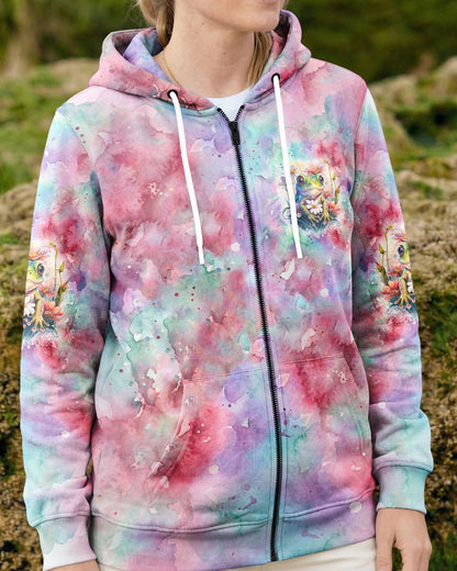 BE YOU THE WORLD WILL ADJUST FROG ALL OVER PRINT - TLHG2605262