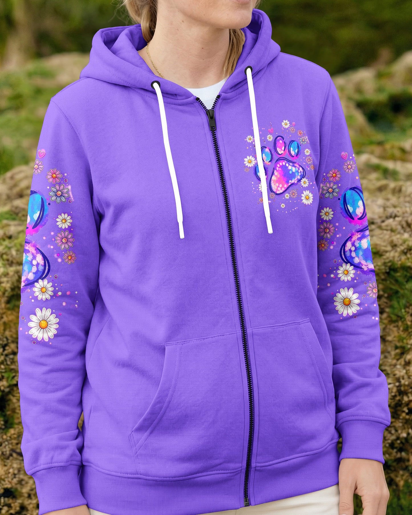 JUST A GIRL WHO LOVES HER DOG PAW ALL OVER PRINT  - TLNT0405264
