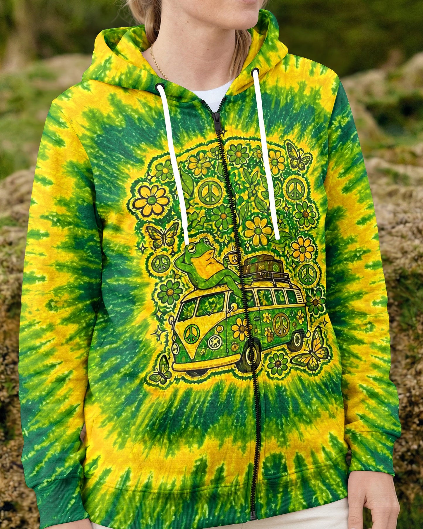 I WAS SIMPLY BORN TO DILLY DALLY FROG ALL OVER PRINT - TLNO2804261