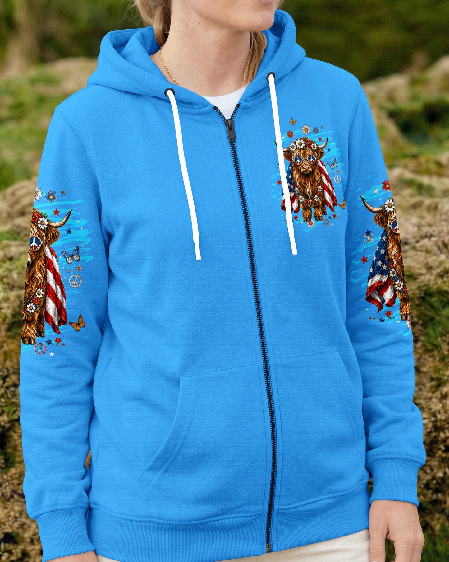 SUCK IT UP BUTTERCUP COW STARS & STRIPES ALL OVER PRINT - TLTW0406264