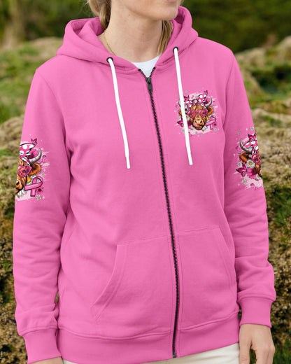 SAVE THE UDDERS HIGHLAND COW BREAST CANCER AWARENESS ALL OVER PRINT - TYQY1507262