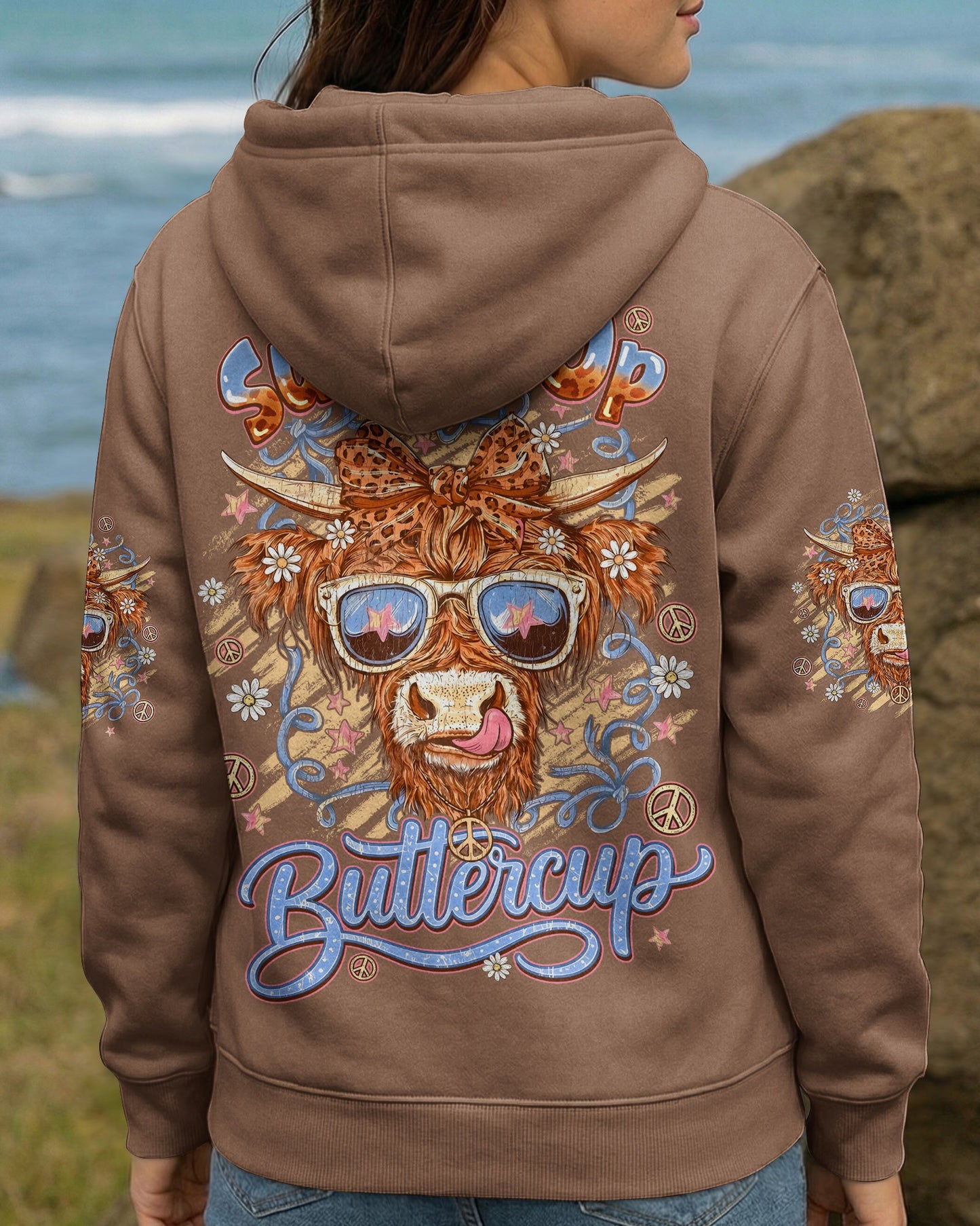 SUCK IT UP BUTTERCUP COW ALL OVER PRINT - TYQY2905261