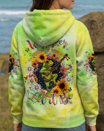 WHISPER WORDS OF WISDOM LET IT BE FROG ALL OVER PRINT - TYLN2606262
