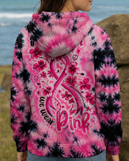 IN OCTOBER WE WEAR PINK FLORAL RIBBON ALL OVER PRINT - KMTM1507261