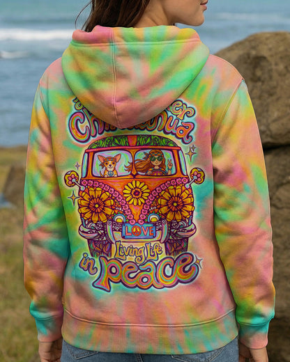 A BOHO GIRL & CHIHUAHUA COLORFUL ALL OVER PRINT - KM1304261