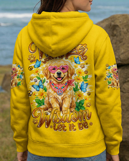 WHISPER WORDS OF WISDOM LET IT BE GOLDEN RETRIEVER PUPPY DOG ALL OVER PRINT - TYQY1105262