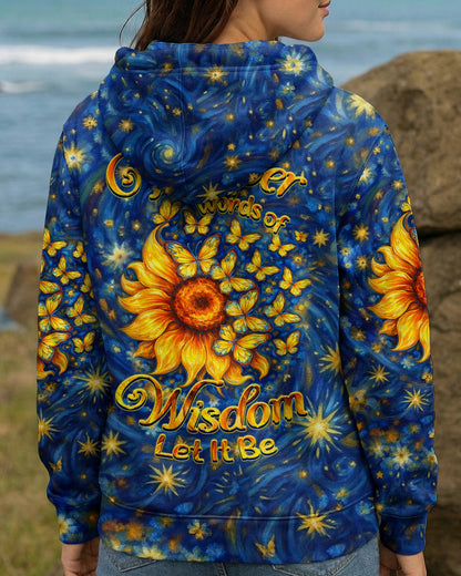 WHISPER WORDS OF WISDOM LET IT BE BUTTERFLY SUNFLOWER  ALL OVER PRINT - TLHN0704261