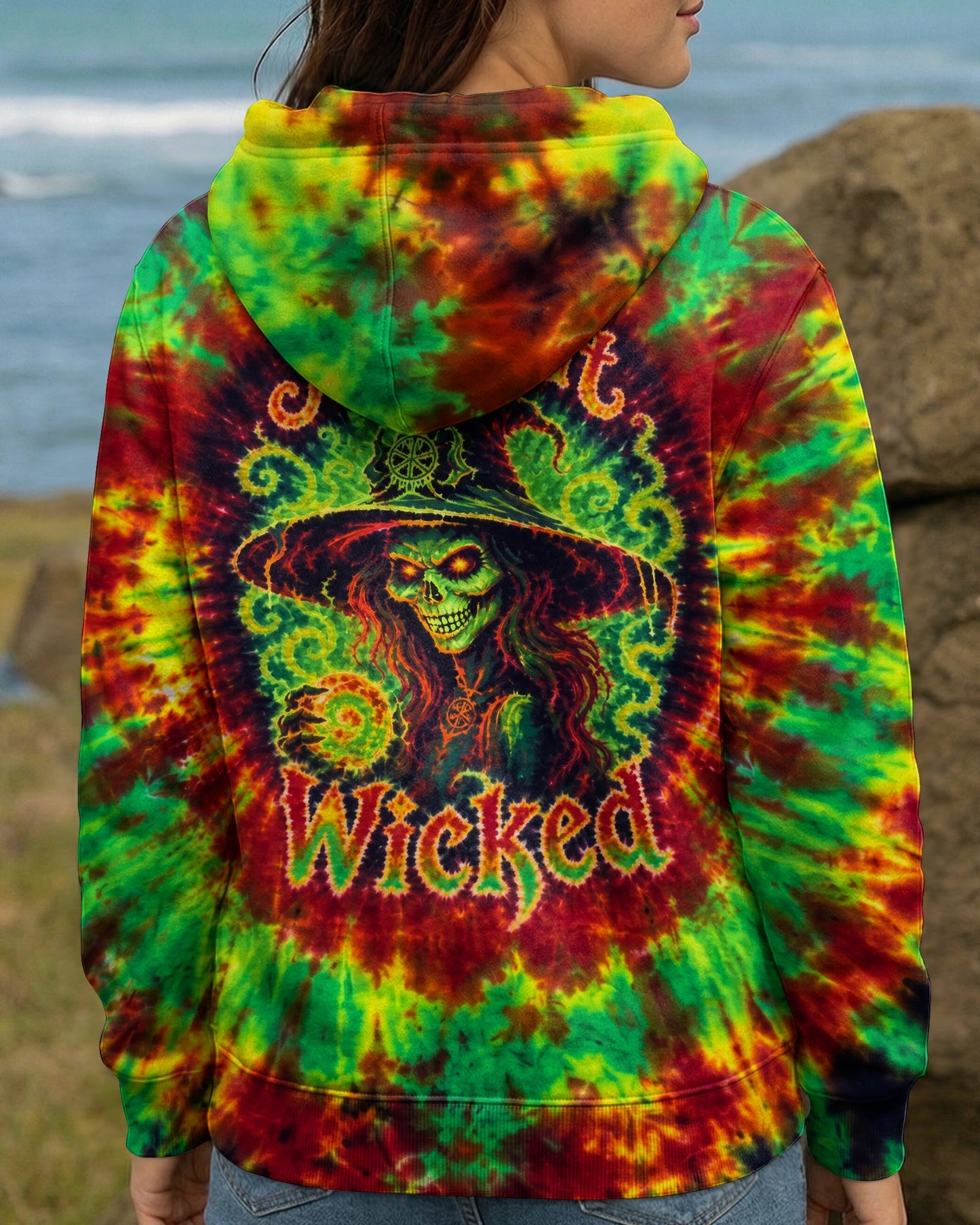 A WEE BIT WICKED HIPPIE WITCH ALL OVER PRINT - RI1307261
