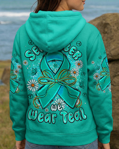 IN SEPTEMBER WE WEAR TEAL OVARIAN CANCER AWARENESS ALL OVER PRINT - TYPQ1507261