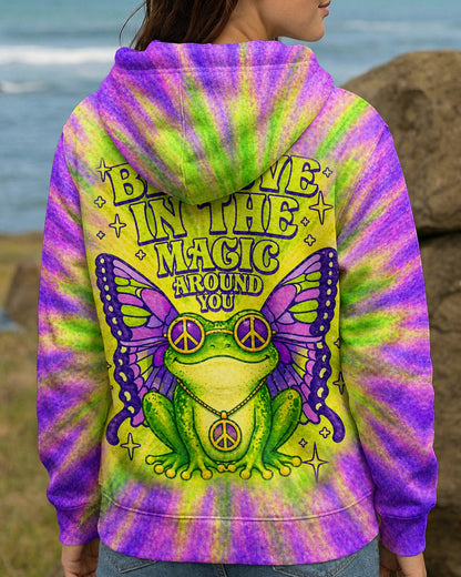 BELIEVE IN THE MAGIC AROUND YOU FROG ALL OVER PRINT - TLHN2804261
