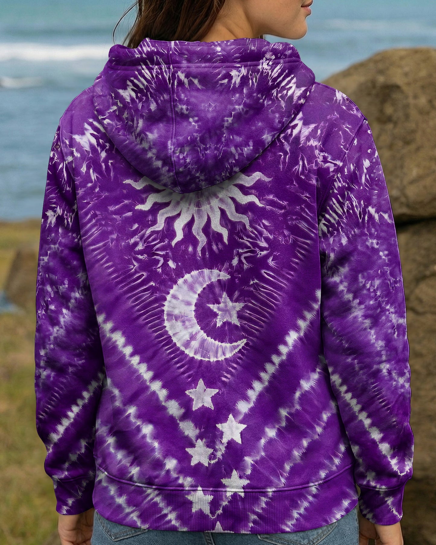 SUN MOON AND STARS PURPLE ALL OVER PRINT - TYQY1504261
