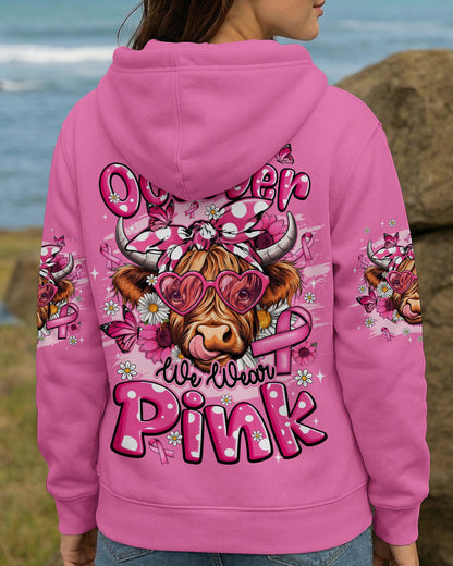 IN OCTOBER WE WEAR PINK COW BREAST CANCER AWARENESS ALL OVER PRINT - TYQY2906261