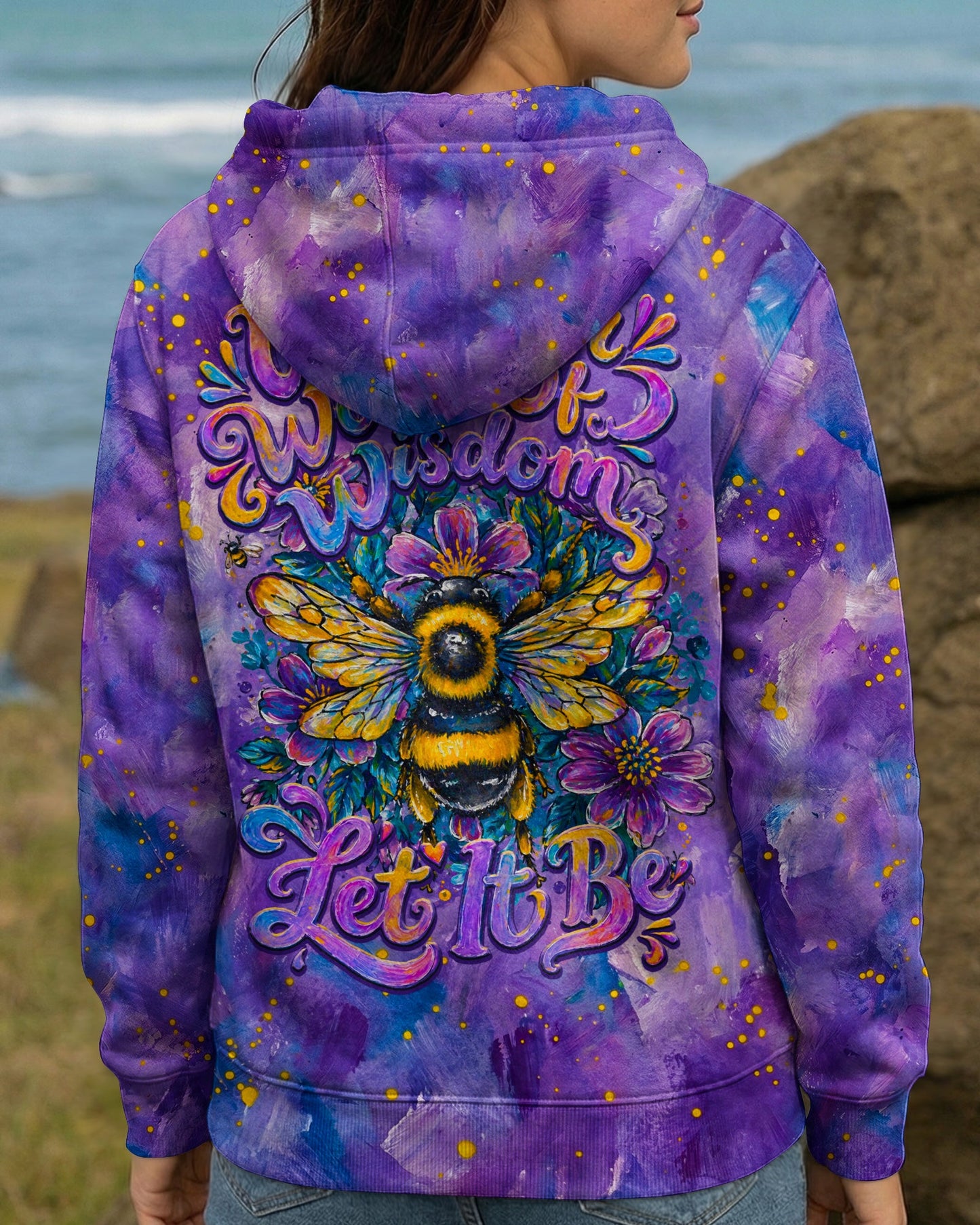 WHISPER WORDS OF WISDOM LET IT BE BEE  ALL OVER PRINT  - TLNO2304261