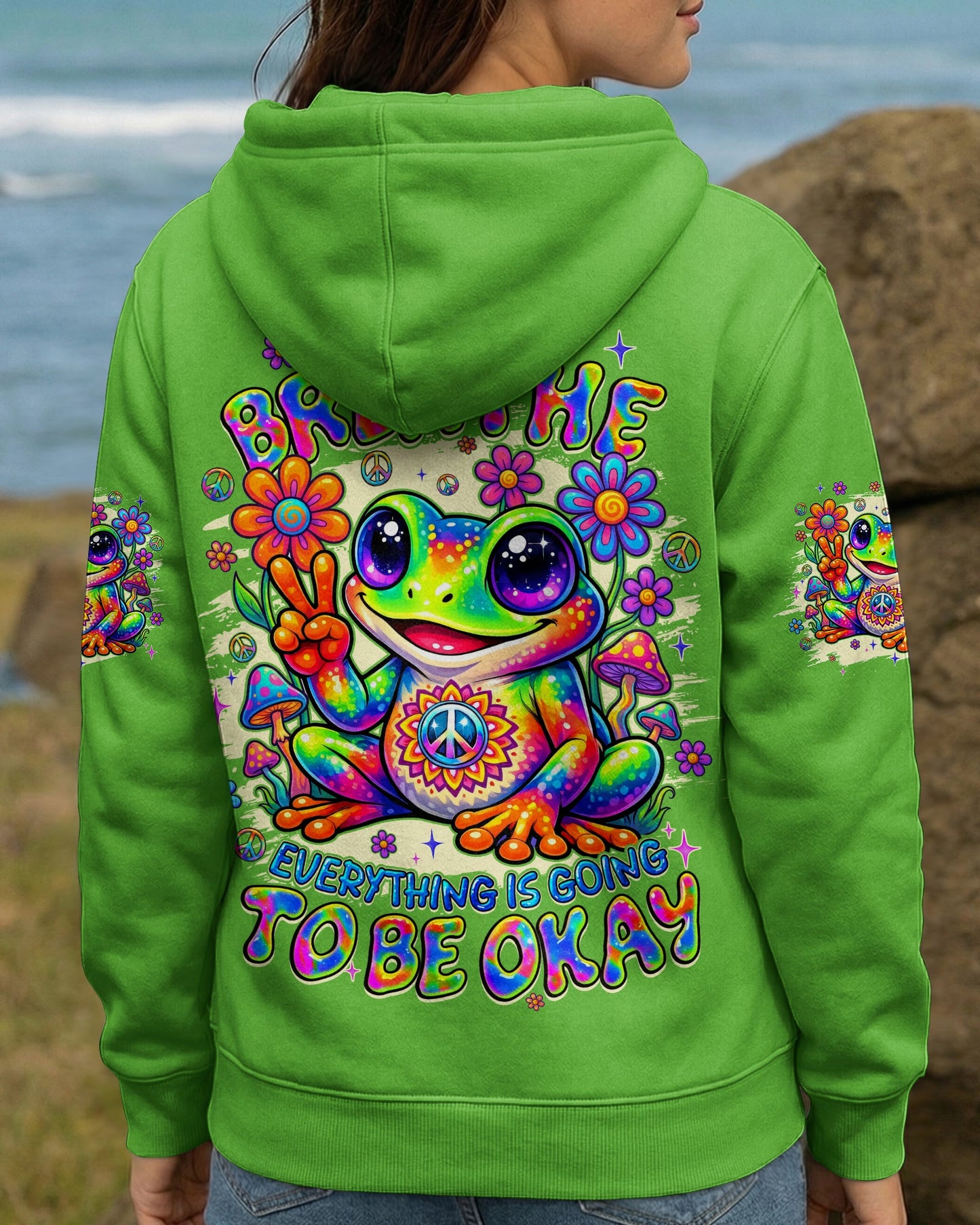JUST BREATHE FROG ALL OVER PRINT - TYQY1605262