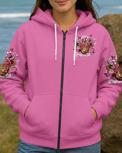 IN OCTOBER WE WEAR PINK COW BREAST CANCER AWARENESS ALL OVER PRINT - TYQY2906261