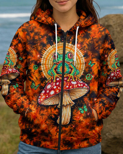 JUST BREATHE FROG SWIRL ALL OVER PRINT  - TLHN2404261