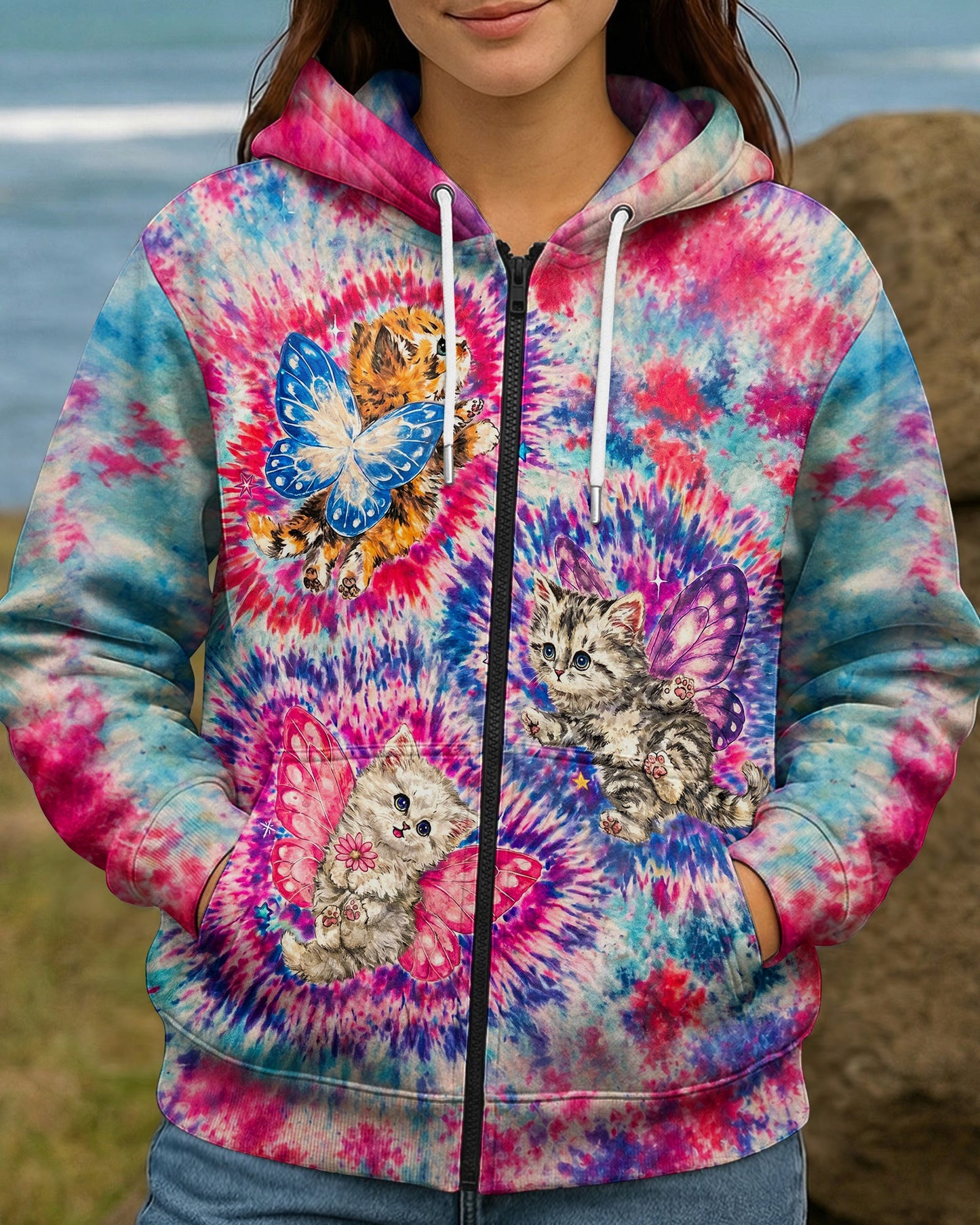 FAIRY KITTEN DREAM HIPPIE ALL OVER PRINT - KM2904261
