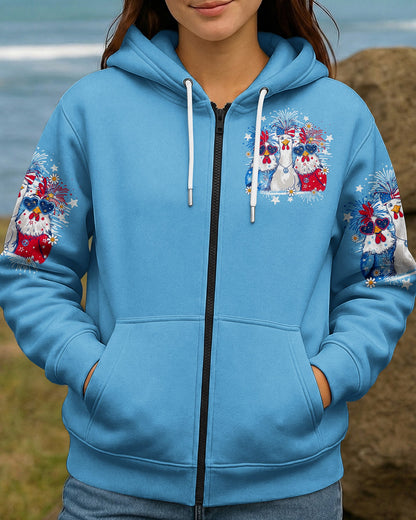 CHICKA BOOM BOOM HIPPIE CHICKEN ALL OVER PRINT - TY2105261