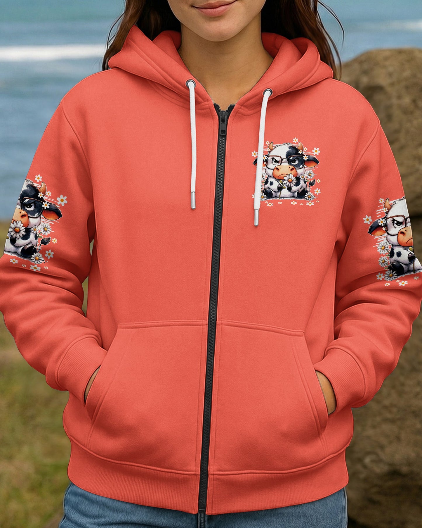 APPARENTLY I HAVE AN ATTITUDE WHO KNEW COW ALL OVER PRINT - TY0206261