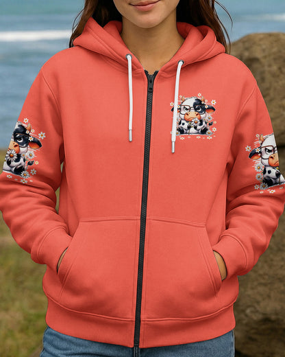 APPARENTLY I HAVE AN ATTITUDE WHO KNEW COW ALL OVER PRINT - TY0206261