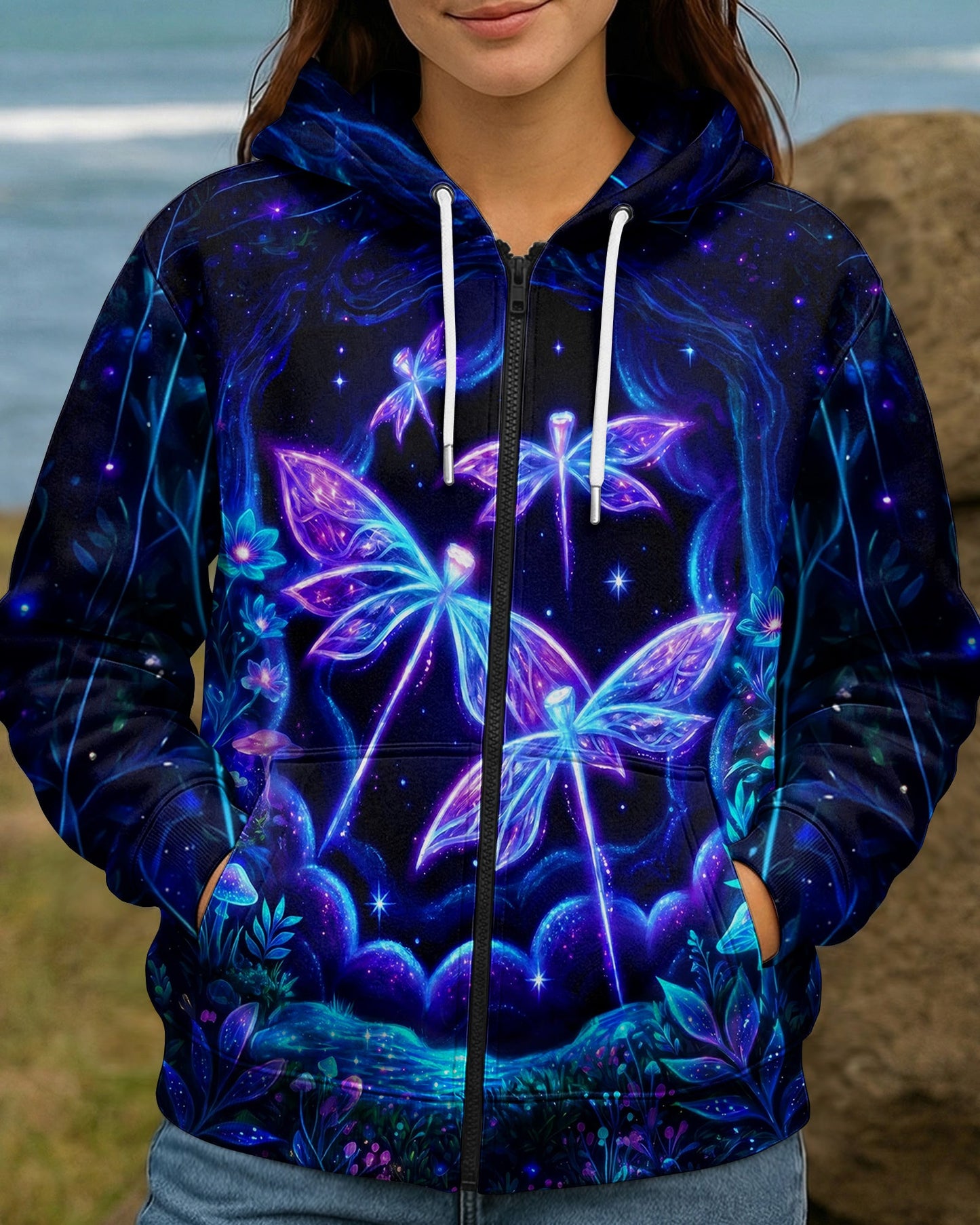 JUST BREATHE AND BELIEVE DRAGONFLY ALL OVER PRINT - RI1405261