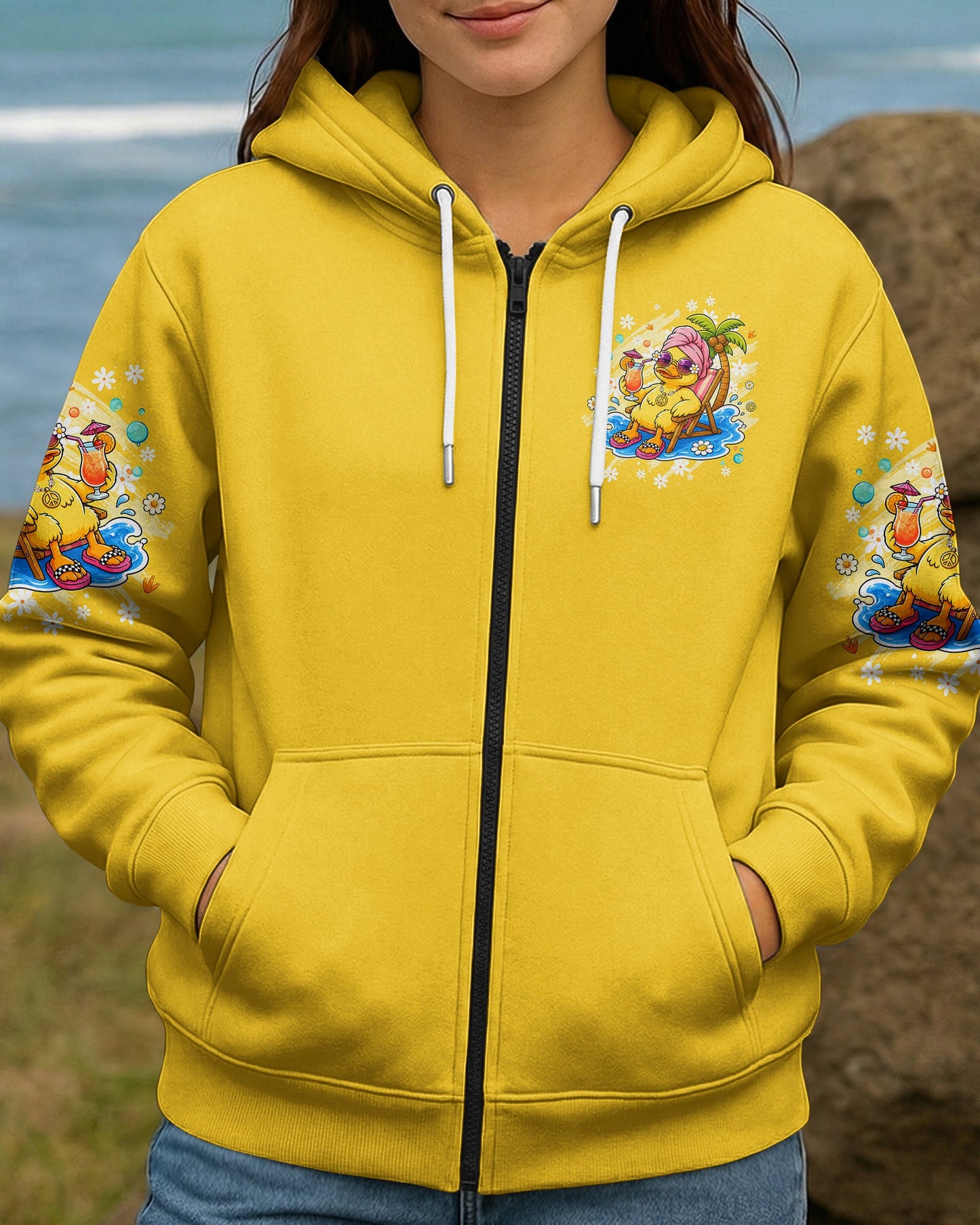 I WAS SIMPLY BORN TO DILLY DALLY DUCK ALL OVER PRINT - TLHG2005263