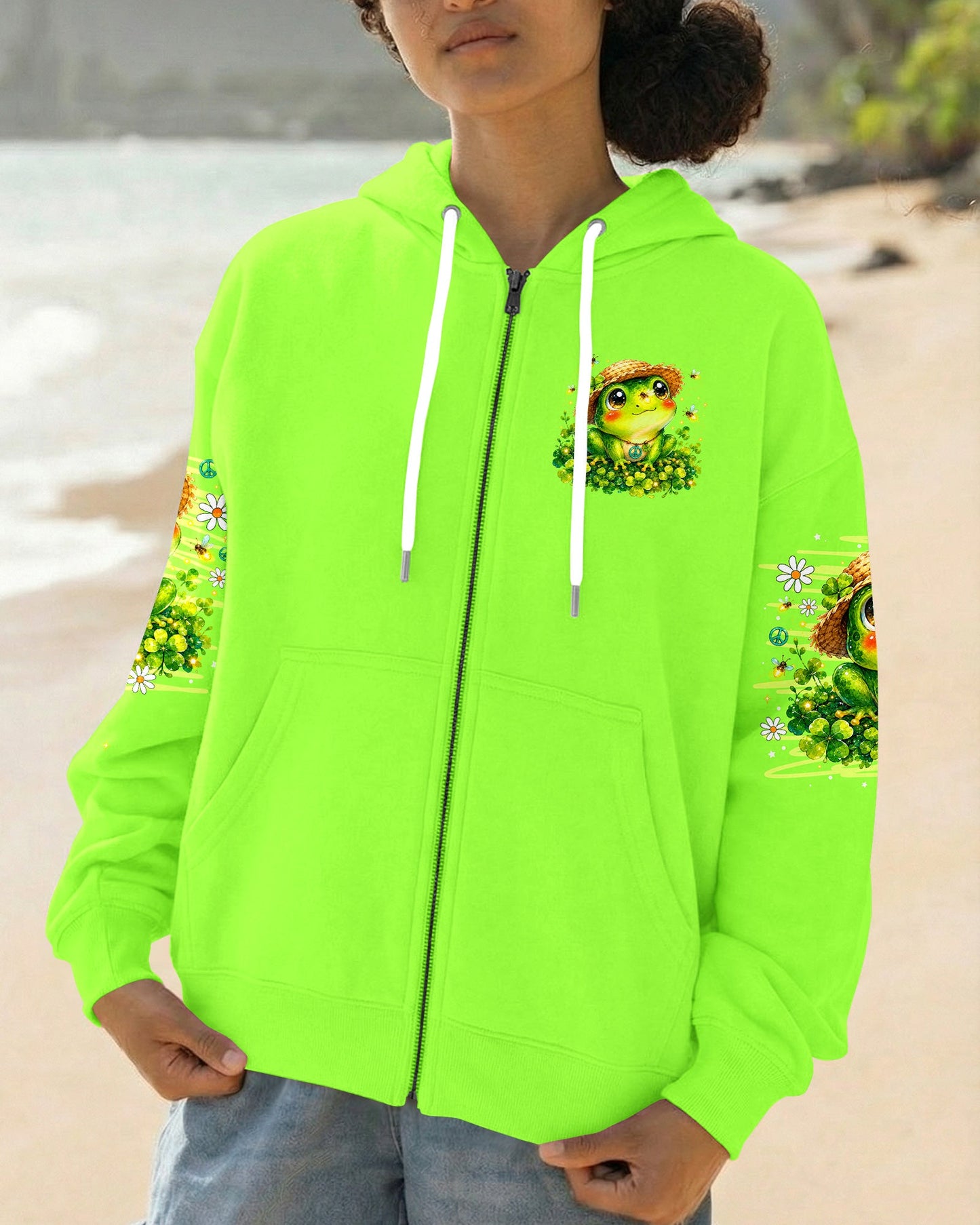 WHISPER WORDS OF WISDOM LET IT BE FROG ALL OVER PRINT -  TLNO0707262