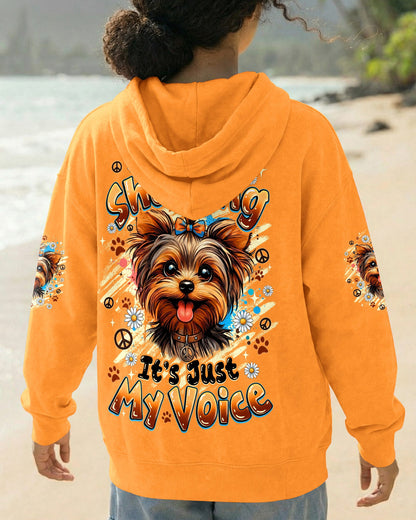 I'M NOT SHOUTING YORKSHIRE TERRIER DOG ALL OVER PRINT - TYQY1805262
