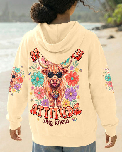 APPARENTLY I HAVE AN ATTITUDE WHO KNEW COW ALL OVER PRINT - TYPQ1004261