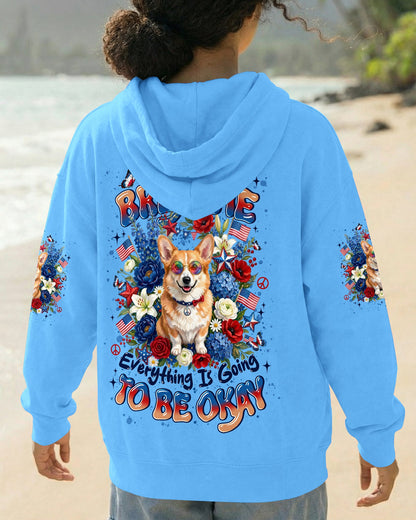 JUST BREATHE CORGI DOG ALL OVER PRINT - TYLN1405262