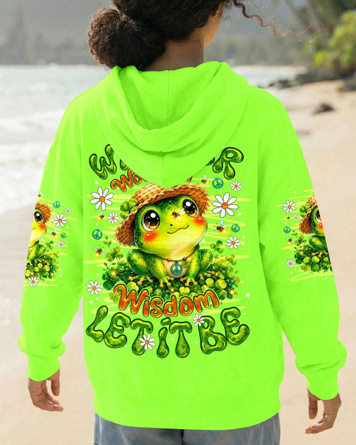 WHISPER WORDS OF WISDOM LET IT BE FROG ALL OVER PRINT -  TLNO0707262