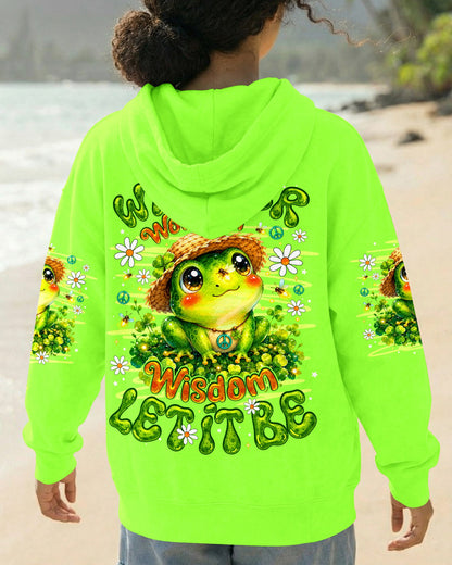 WHISPER WORDS OF WISDOM LET IT BE FROG ALL OVER PRINT -  TLNO0707262