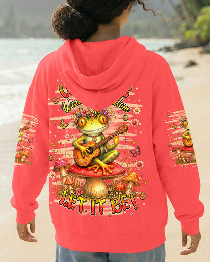 WHISPER WORDS OF WISDOM LET IT BE FROG ALL OVER PRINT  - TLHN0107264