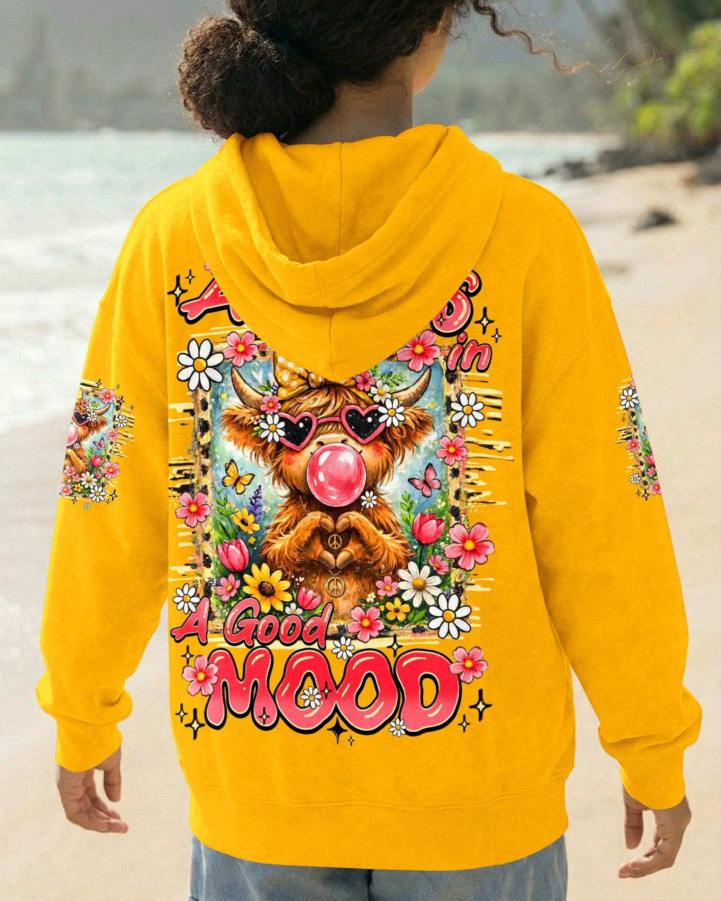 ALWAYS IN A GOOD MOOD COW ALL OVER PRINT - TY2105263