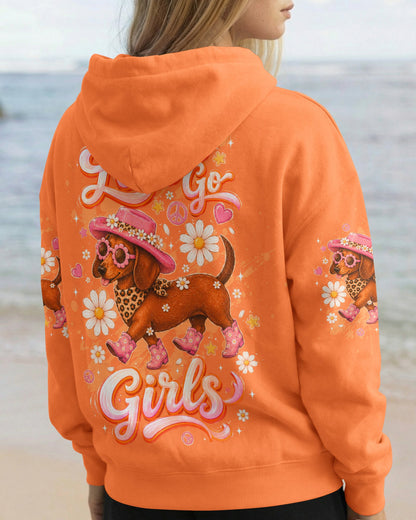 LET'S GO GIRLS DACHSHUND DOG  ALL OVER PRINT  - TLTW2905262