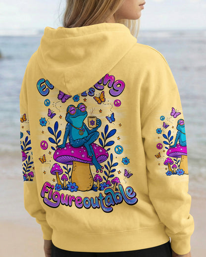 EVERYTHING IS FIGUREOUTABLE FROG ALL OVER PRINT - TLNO0107264