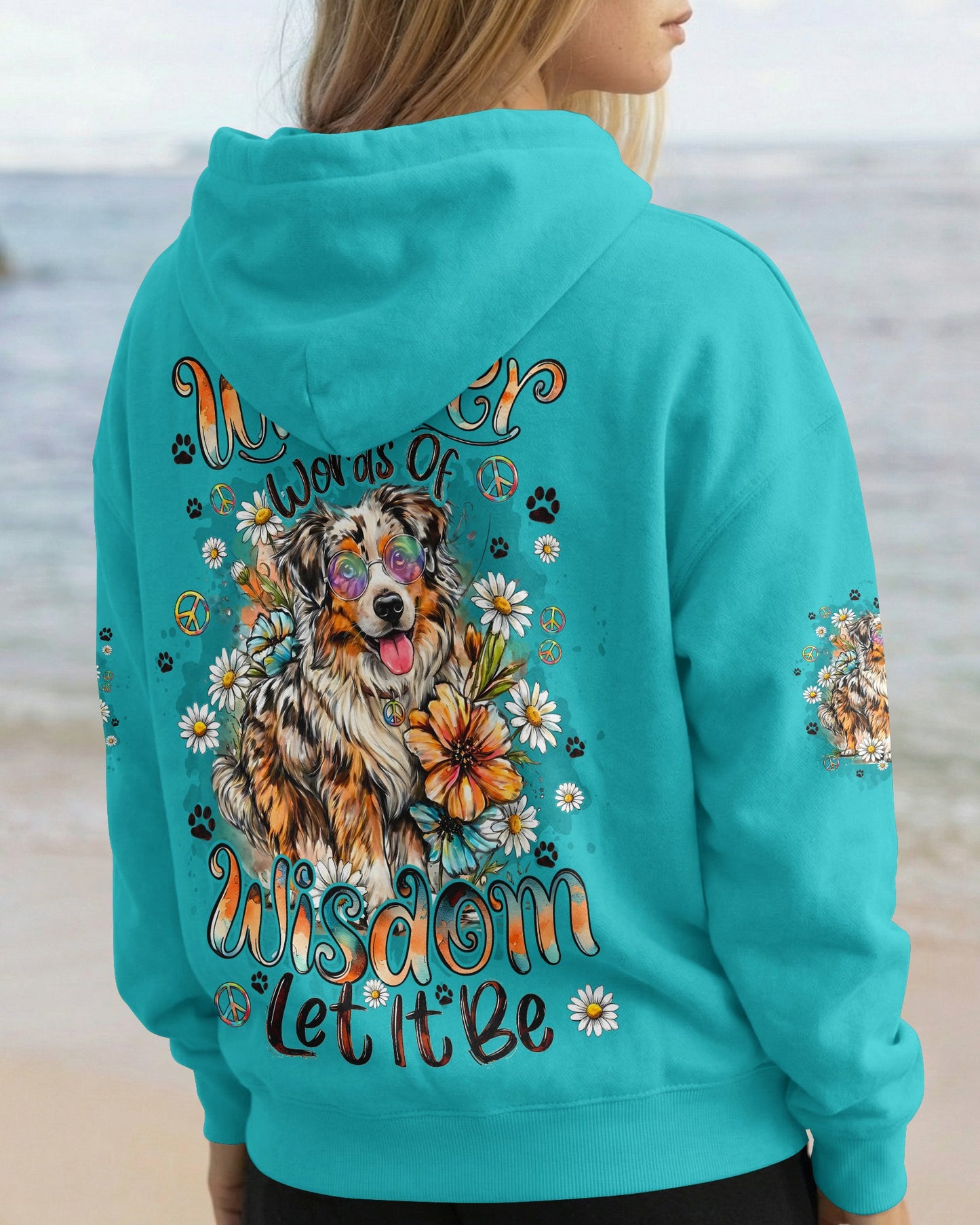WHISPER WORDS OF WISDOM LET IT BE AUSTRALIAN SHEPHERD DOG ALL OVER PRINT - TYQY0206261