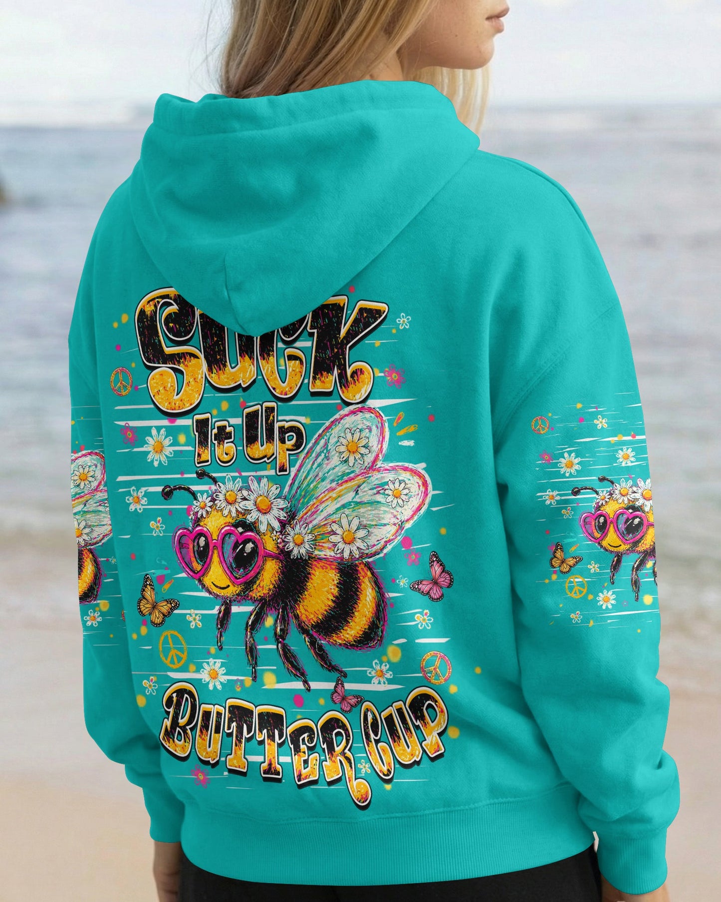 SUCK IT UP BUTTERCUP BEE ALL OVER PRINT  - TLHN1106261