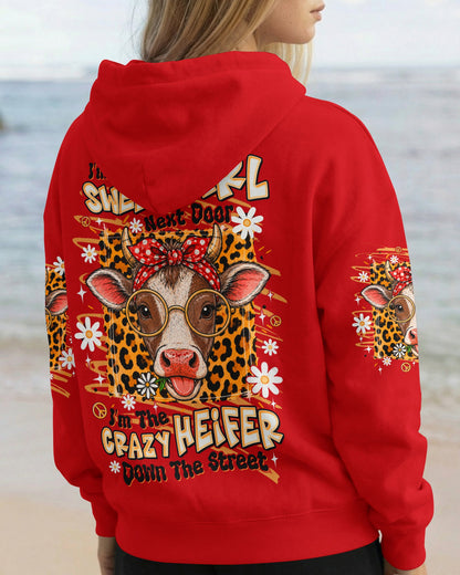CRAZY HEIFER DOWN THE STREET COW ALL OVER PRINT  - TLTW2306262