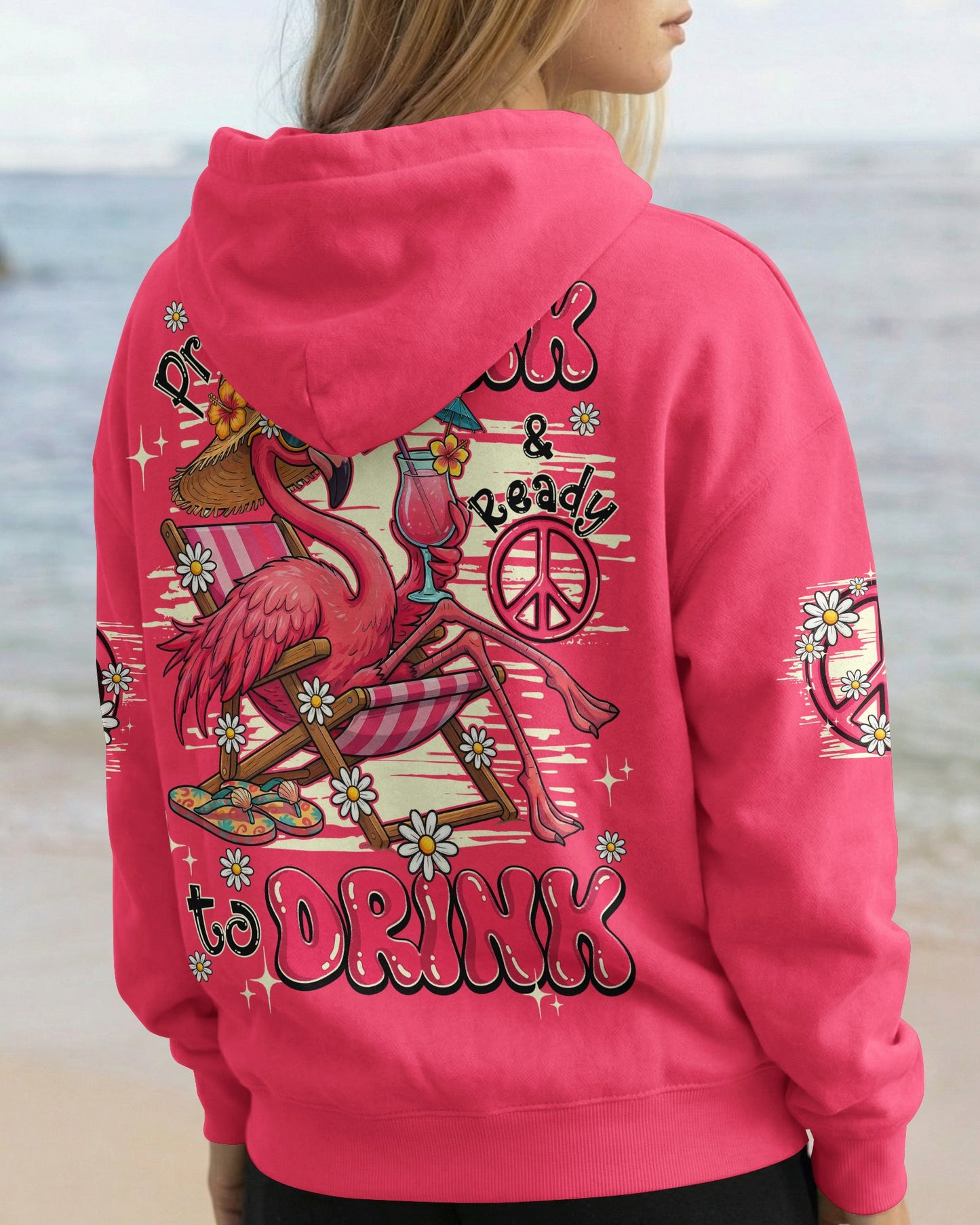 PRETTY IN PINK FLAMINGO ALL OVER PRINT - TY0904261