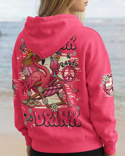 PRETTY IN PINK FLAMINGO ALL OVER PRINT - TY0904261