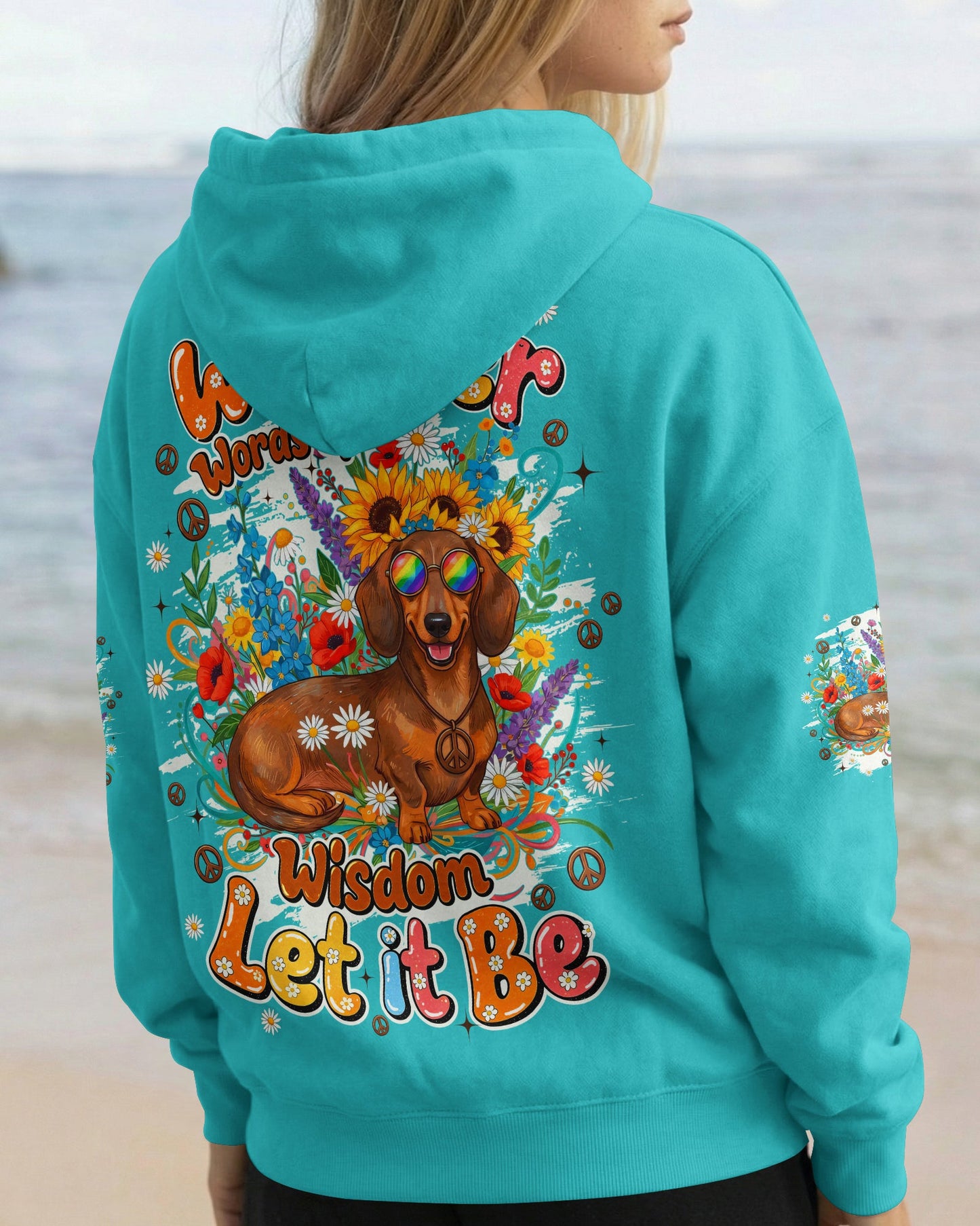 WHISPER WORDS OF WISDOM LET IT BE DACHSHUND DOG ALL OVER PRINT - TYQY0405262