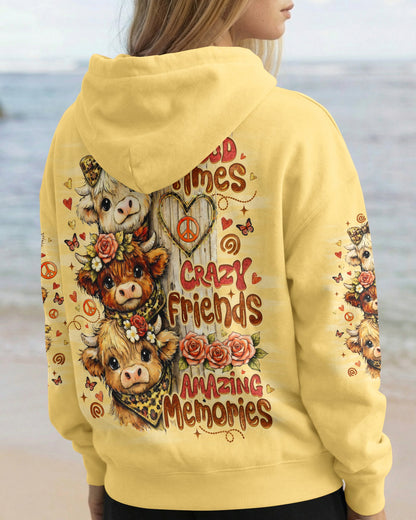 GOOD TIMES CRAZY FRIEND COW ALL OVER PRINT - TLNO1006261