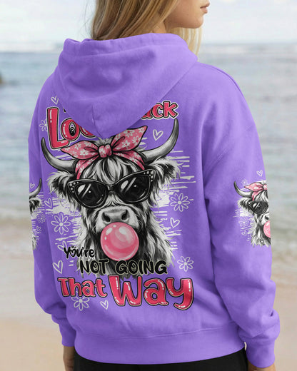 DON'T LOOK BACK YOU'RE NOT GOING THAT WAY COW ALL OVER PRINT - TY1504261