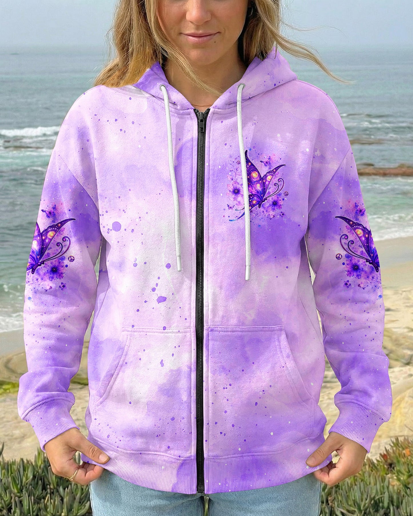 I BELIEVE THERE ARE ANGELS AMONG US BUTTERFLY ALL OVER PRINT - TLHG2906264