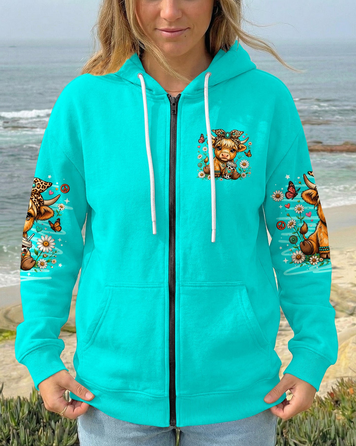 LITTLE COUNTRY LOTTA ATTITUDE COW ALL OVER PRINT  - TLNO0906263