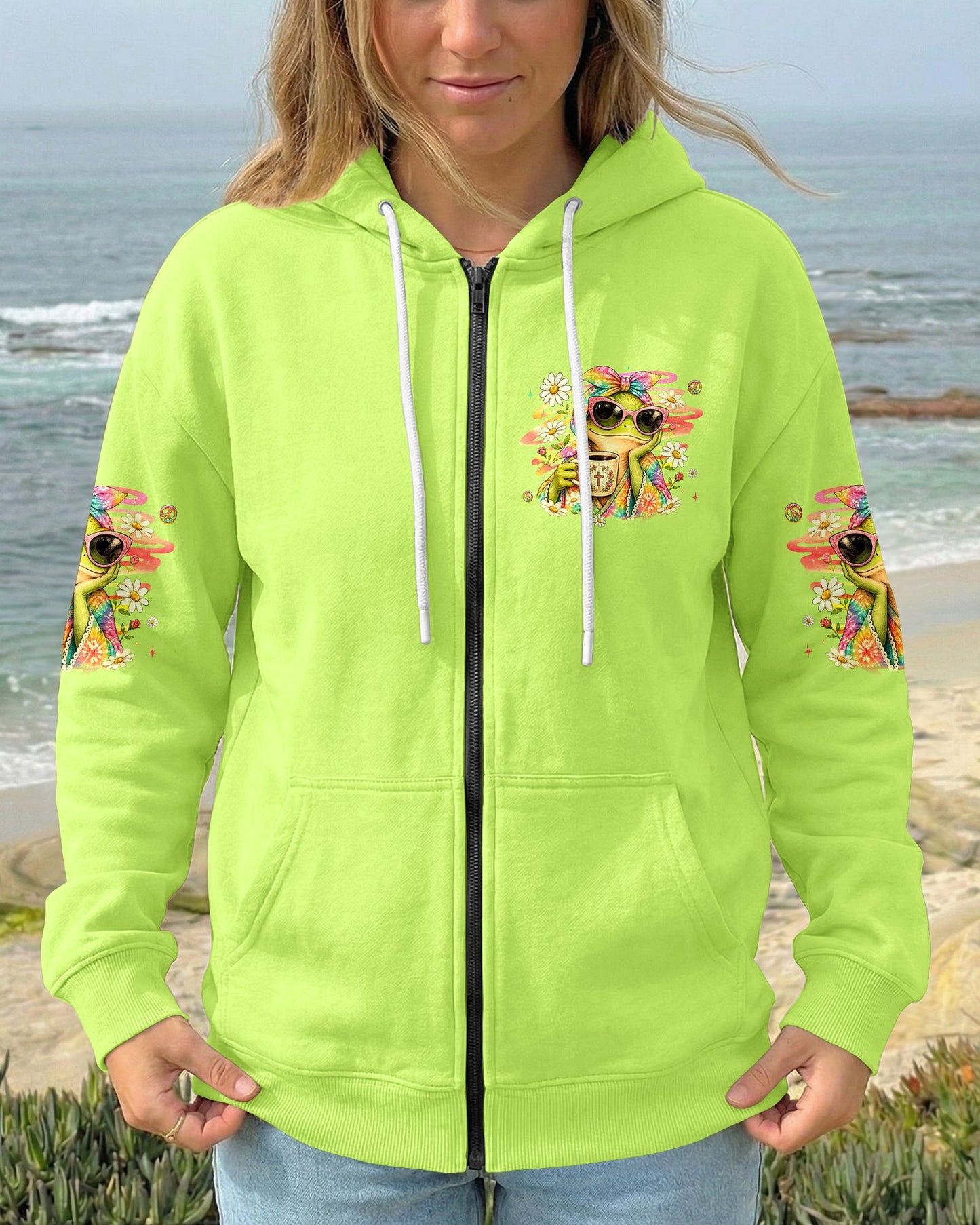 FIRST OF ALL JESUS THINKS FROG ALL OVER PRINT  - TLHG0107261