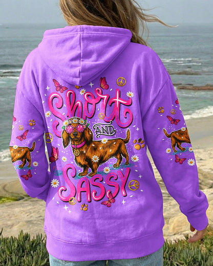 SHORT AND SASSY  DACHSHUND DOG  ALL OVER PRINT - TLNT2605262