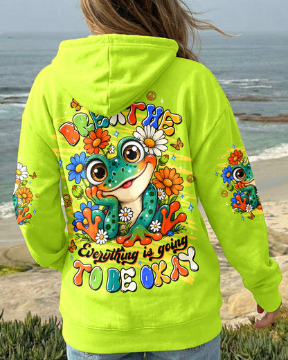 JUST BREATHE FROG ALL OVER PRINT - TLTW1906264